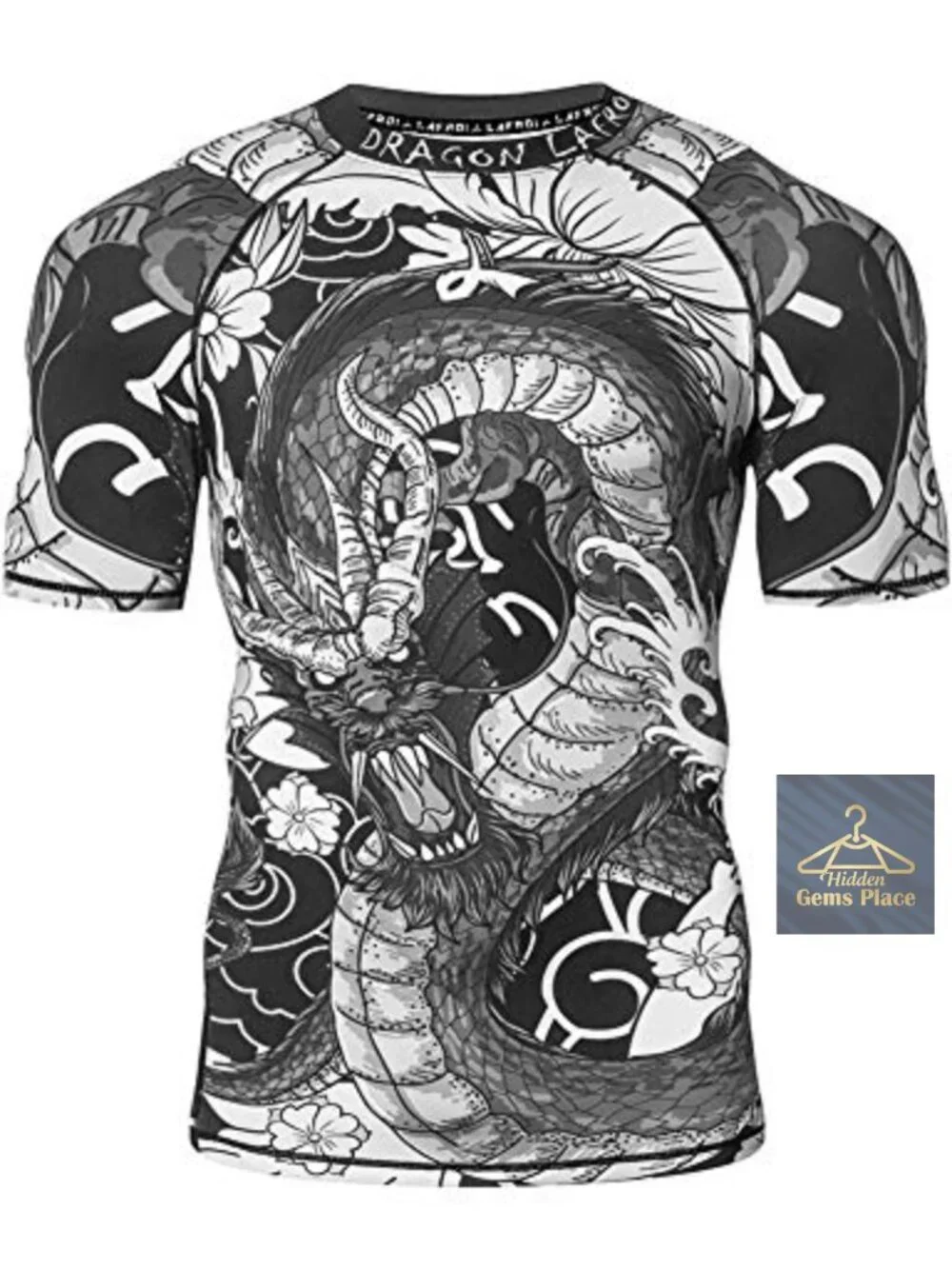 Men's UPF 50+ Long Sleeve Compression Shirt Rash Guard